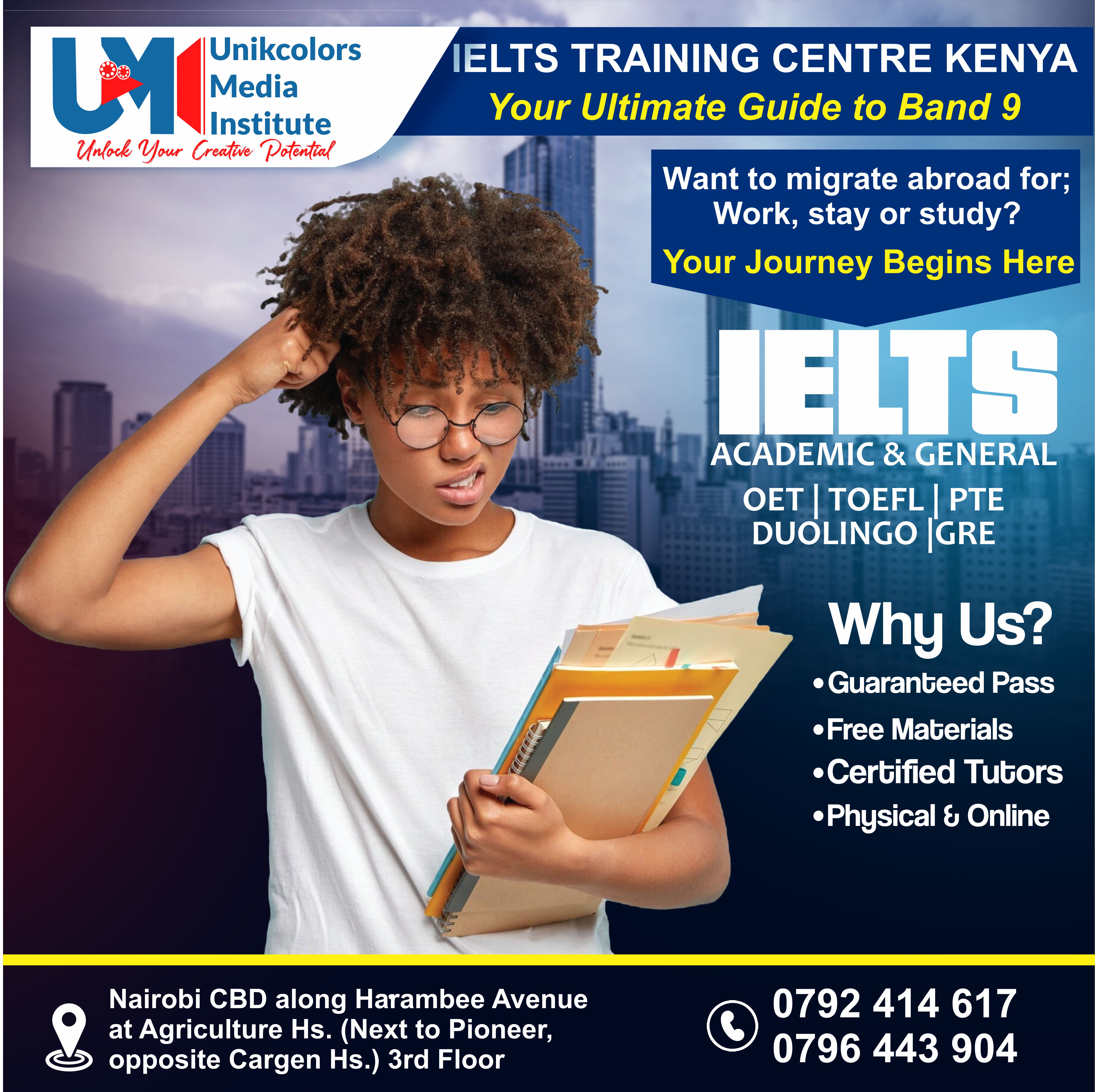 IELTS TRAINING CENTRE KENYA - IELTS PREPARATION | OET | TOEFL | PTE | GRE | DUOLINGO